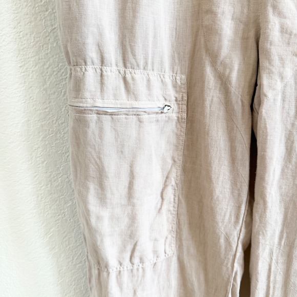 Matteo Los Angeles Linen Flight Suit Jumpsuit XS Dusty Rose Utility Boiler Suit - Picture 10 of 16